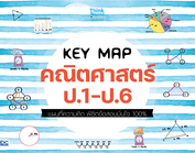 KEY MAP คณิตศาสตร์ ป.1-ป.6 แผนที่ความคิด พิชิตข้อสอบมั่นใจ 100%